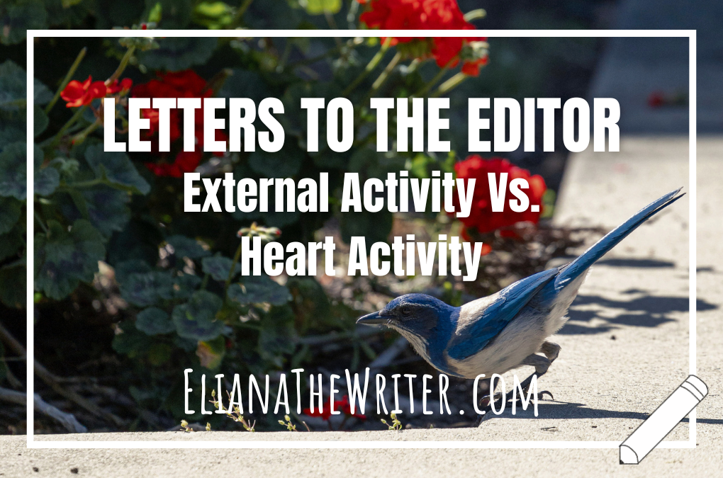 Letters to the Editor: External Activity Vs. Heart Activity (Replies to “Is Godliness Active or Passive?” Post.)